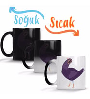 Trash Dove Purple Smiley Syd Weiler Sihirli Kupa Bardak Porselen