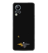 Infınix Note 12 Kılıf Silikon Desen Özel Seri Ay ve Kedi 1683