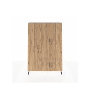 Arges Gardrop 7 Raflı 5 Kapaklı Tek Askılı 132x30x195 Aytaşı-Çam