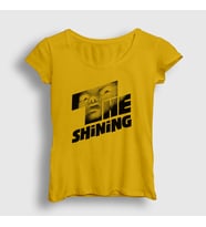 Presmono Kadın Sarı Logo Film The Shining T-Shirt 254359tt (Sarı)