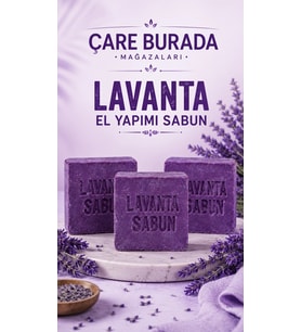 El Yapımı & Doğal Lavanta Sabunu (3 ADET)