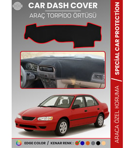 TOYOTA COROLLA E110 (1998-2002) Torpido Örtüsü Ön Göğüs Koruma Araca Özel Çatlamayı Önler Kaymaz