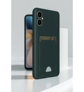 Samsung Galaxy A05 Uyumlu Kelvin Kartvizitli Silikon - Siyah