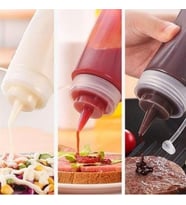 Sızdırmaz Şeffaf Kapaklı Yağlık Sosluk Şişesi Plastik Yağdanlık 400 ml AP-9028