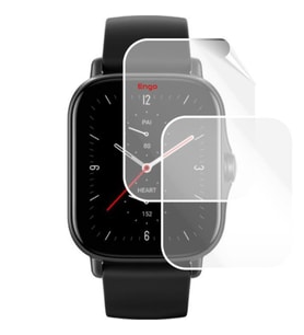 Amazfit GTS 2e 42mm Saat Ekran Koruyucu Tam Kaplama TPU Film 2 Adet (Şeffaf)