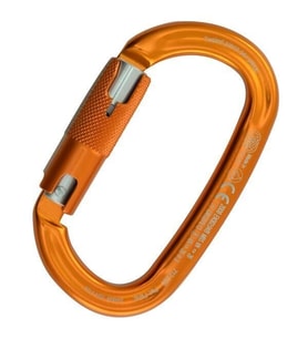 Kong Ovalone Alu RISE Lock 26KN Otomatik Triactlock 3 Kilitli Alüminyum Oval Karabina 712LE0OPOKK Orange