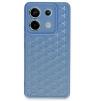 Newface Xiaomi Redmi Note 13 Pro 5G Kılıf Petek Silikon Kapak - Mavi