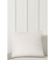 Koza Home Piuma Krem Düz Peluş Yastık 50x50 5044