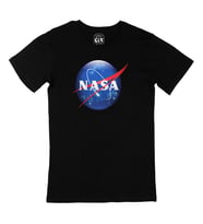 Nasa Logolu Siyah Tişört