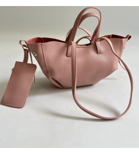 Charmlı El Ve Omuz Çantası (Pudra Pembe)