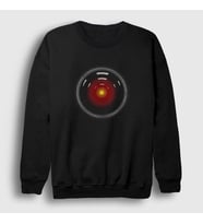 Presmono Unisex Siyah Hal 9000 Film 2001 A Space Odyssey Sweatshirt 241780tt
