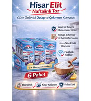 Hisar Elit Naftalinli Toz Güve Önleyici Dolap Çekmece Koruyucu 6 Adet