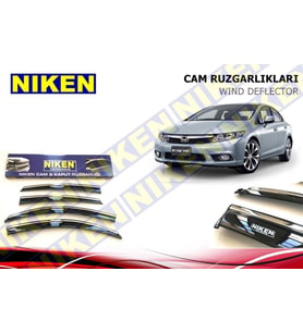 Honda Civic Fb7 Kromlu Cam Rüzgarlığı Niken 2012-2015