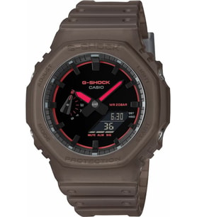 Casio GA-2100K-5ADR Quartz Silikon Kahve 20 ATM 45 mm Erkek Kol Saati