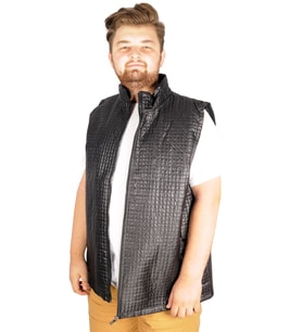 Mode XL Büyük Beden Erkek Yelek Basic Epic 21606 Siyah
