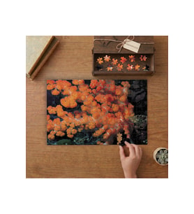 Kırmızı Mercan Denizaltı Canlıları Tasarımı 240 parça Ahşap Puzzle Ahşap Kutuda MP00095
