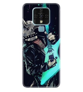 Tecno Camon 16 18P Pova Pova 3 Pova Neo Kılıf Desemli Silikon Dog Guitar 1789