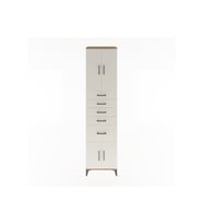 Hyperion Dolap 2 Raflı 5 Çekmeceli 4 Kapaklı 60x44x243 Çam-Aytaşı