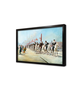 Osmanlı Kuşatması Sonrası Fatih Sultan Mehmed Çerçeveli Mdf Tablo