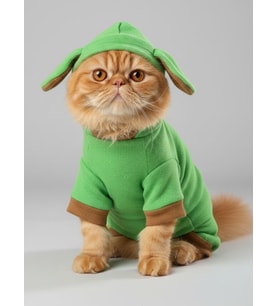 Matcha Bunny Kedi Tulumu,Kıyafeti (Yeşil)
