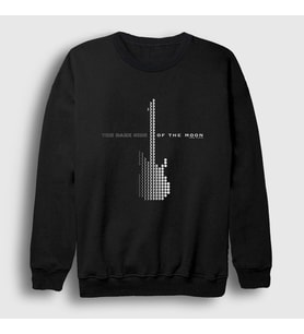 Presmono Unisex Siyah Guitar Pink Floyd Sweatshirt 76577tt
