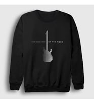 Presmono Unisex Siyah Guitar Pink Floyd Sweatshirt 76577tt