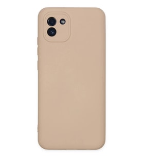 Galaxy A03 Kılıf Nano içi Kadife Silikon - Pudra