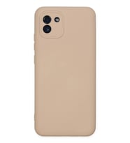 Galaxy A03 Kılıf Nano içi Kadife Silikon - Pudra