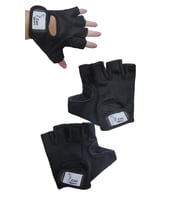 Kaymaz Fitness Eldiveni - Ağırlık Eldiveni - Spor Yapma ve Çalışma Eldiveni - Halter Eldiveni  (Siyah)