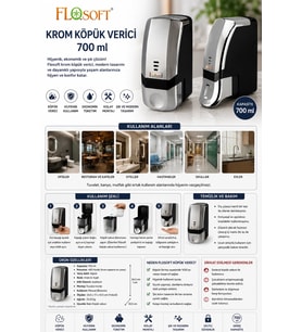 Flosoft Krom Köpük Verici 700 ml