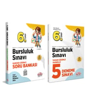 Editör Yayınları 6. Sınıf Bursluluk Sınavı Soru Bankası ve Deneme Seti 2 Kitap