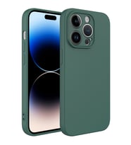Lexroo iPhone 14 Pro Max Kılıf Kamera Korumalı Mara Lansman Kılıf - Koyu Yeşil