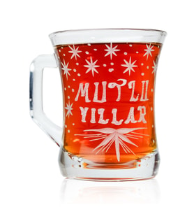 Decocia Yeni Yıl Hediyesi Kişiye Özel Yazılı İsimli Cam Kupa 225CC Handmade