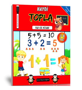 Haydi TOPLA YAZ-SİL Kitabı (3-8 YAŞ Kitabı)