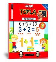 Haydi TOPLA YAZ-SİL Kitabı (3-8 YAŞ Kitabı)