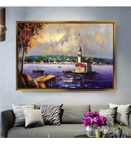 Altın Çerçeveli dekoratif tablo a272 (Gold)