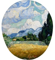 Van Gogh Buğday Tarlası Bilek Destekli Mouse Pad