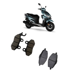 Rks VRS 125 Ön - Arka Fren Disk Balatası Takımı (Beyaz)