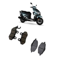 Rks VRS 125 Ön - Arka Fren Disk Balatası Takımı (Beyaz)