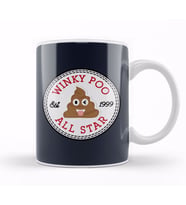 Winky Poo Emoji All Star Converse Logo Kupa Bardak Porselen
