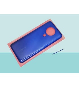 Tkgz - Tecno Spark 6 (KE7) FULL KASA Arka Kapak Batarya Kapağı - MAVİ