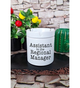 Assistant To The Regional Manager Dwight Schrute The Office Baskılı Seramik Kapaklı Kokusuz Küllük