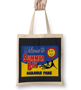 Retro Home And Away Summer Bay Caravan Park Bez Çanta Uzun Saplı