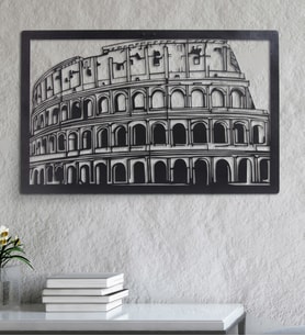 Gowpenart Kolezyum Ev&Ofis Metal Duvar Tablosu- 44x59 cm
