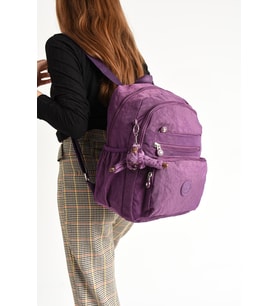 Ultra Hafif Orta Boy Sırt Çantası Çok Cepli Mor (Model: 571-4B)
