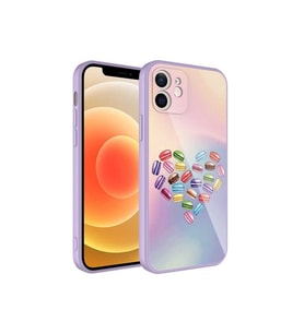 Apple iPhone 11 Uyumlu Kılıf Kamera Korumalı Desenli Sert Silikon Zore Epoksi Kapak (Model 1)