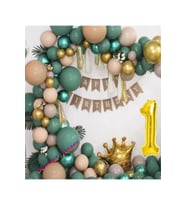 KÜF YEŞİLİ LÜKS BALON ZİNCİR SET