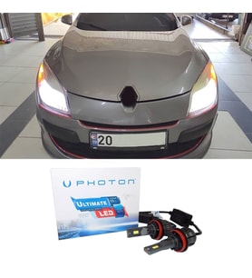 Renault Megane 3 Led Xenon Uzun Far Ampulü H7 Ultimate 9500 Lumens Yeni Seri Beyaz