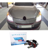 Renault Megane 3 Led Xenon Uzun Far Ampulü H7 Ultimate 9500 Lumens Yeni Seri Beyaz