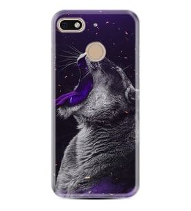 General Mobile GM8 Go GM9 GM20 Pro Plus Kılıf Desemli Silikon Purple Leopar 1750